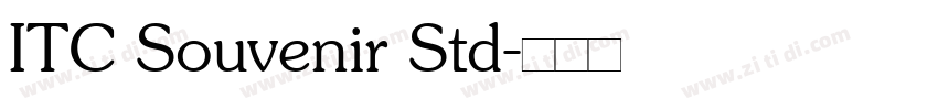 ITC Souvenir Std字体转换